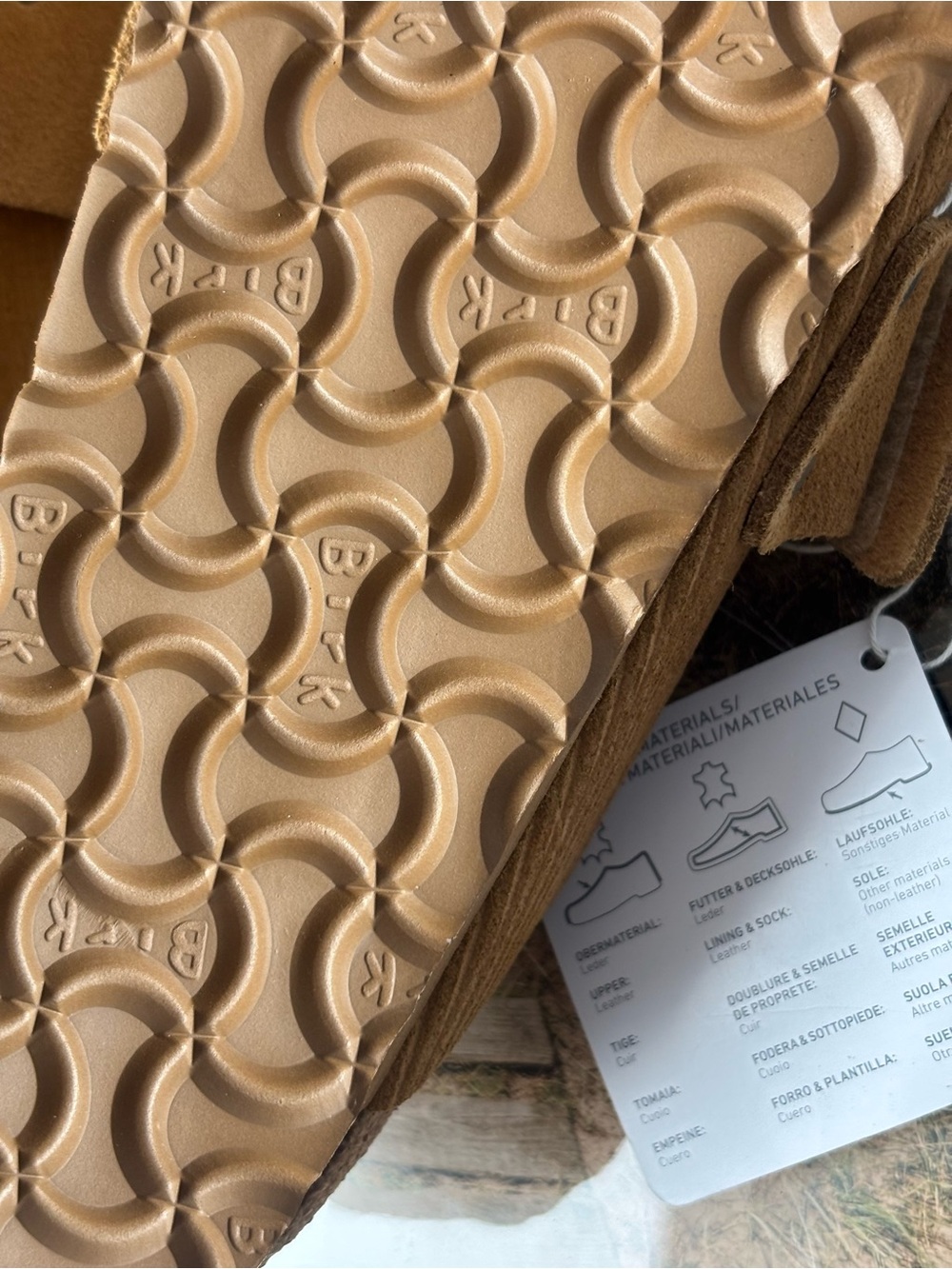Birkenstock Kyoto Cork Brown Suede Leather Sandals Slides Wmns 8 8.5 39 NEW - Picture 6 of 7